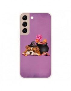 Coque Samsung Galaxy S22 Plus 5G Chien Dog Halloween...
