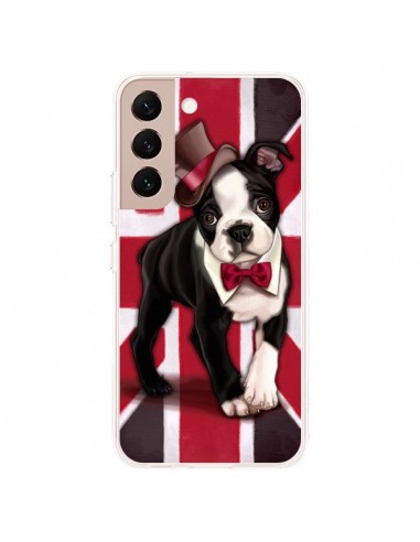 Coque Samsung Galaxy S22 Plus 5G Chien Dog Anglais UK British Gentleman - Maryline Cazenave