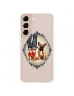 Coque Samsung Galaxy S22 Plus 5G Lady Jambes Chien...