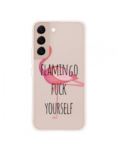 Coque Samsung Galaxy S22 Plus 5G Flamingo Fuck Transparente - Maryline Cazenave