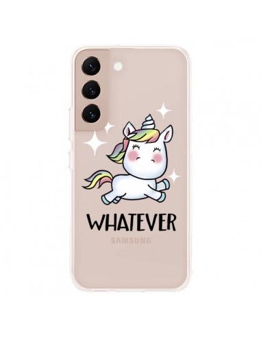 Coque Samsung Galaxy S22 Plus 5G Licorne Whatever Transparente - Maryline Cazenave