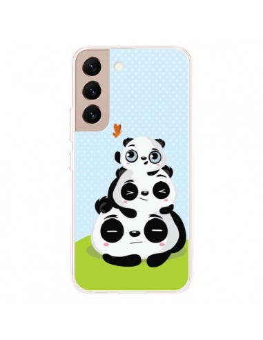 Coque Samsung Galaxy S22 Plus 5G Panda Famille - Maria Jose Da Luz