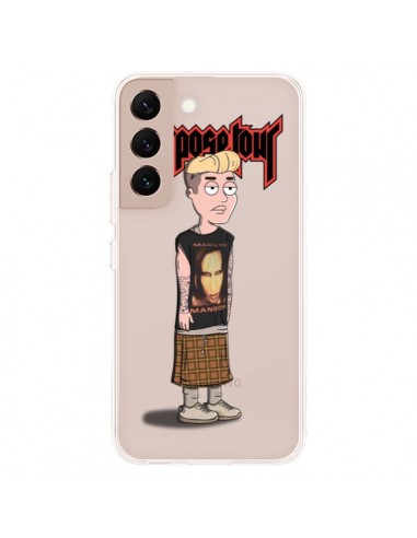 Coque Samsung Galaxy S22 Plus 5G Bieber Marilyn Manson Fan Transparente - Mikadololo