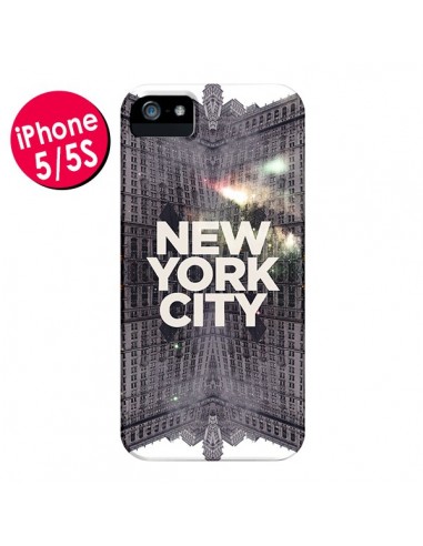 Coque New York City Gris pour iPhone 5 et 5S - Javier Martinez