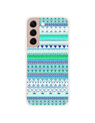 Coque Samsung Galaxy S22 Plus 5G Chenoa Bleu Azteque - Monica Martinez