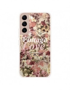 Coque Samsung Galaxy S22 Plus 5G Vintage Love Flower -...