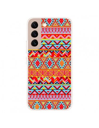 Coque Samsung Galaxy S22 Plus 5G India Style Pattern Bois Azteque - Maximilian San