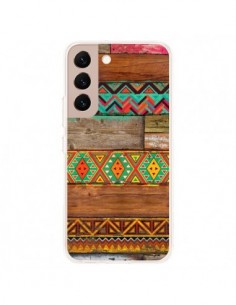 Coque Samsung Galaxy S22 Plus 5G Indian Wood Bois Azteque...