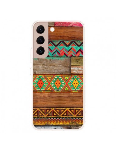 Coque Samsung Galaxy S22 Plus 5G Indian Wood Bois Azteque - Maximilian San