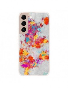 Coque Samsung Galaxy S22 Plus 5G Terre Map Monde Mother...