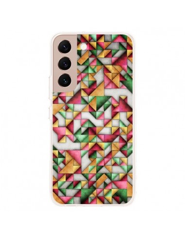 Coque Samsung Galaxy S22 Plus 5G Azteque Triangle Geometric World - Maximilian San