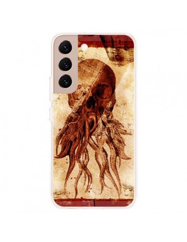 Coque Samsung Galaxy S22 Plus 5G Octopu Skull Poulpe Tête de Mort - Maximilian San