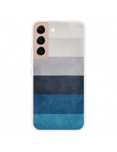 Coque Samsung Galaxy S22 Plus 5G Bandes Horizontales Greece Hues - Maximilian San