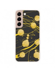 Coque Samsung Galaxy S22 Plus 5G Gold Splash Peinture Art...