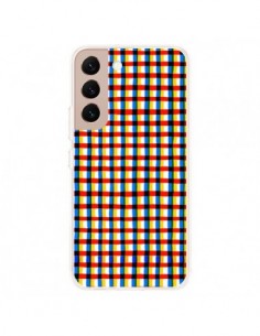 Coque Samsung Galaxy S22 Plus 5G Crossed Eyes Lines Red -...