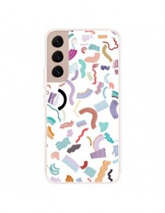 Coque Samsung Galaxy S22 Plus 5G Curly and Zigzag Stripes...