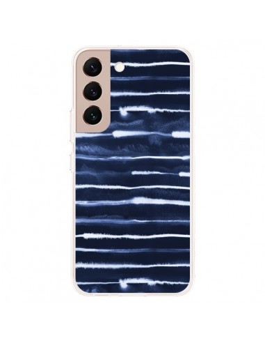 Coque Samsung Galaxy S22 Plus 5G Electric Lines Navy - Ninola Design