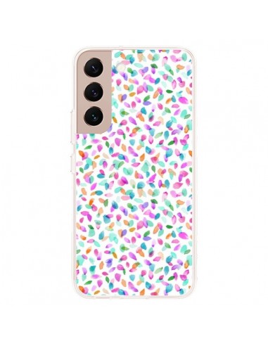 Coque Samsung Galaxy S22 Plus 5G Flower Petals Pink - Ninola Design