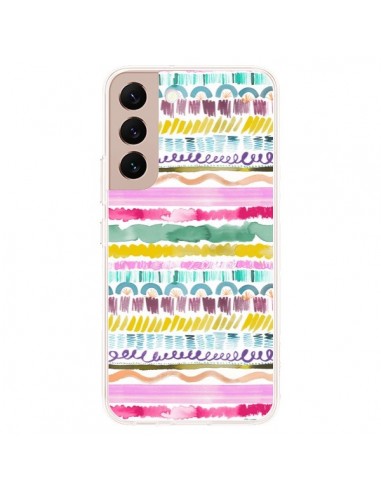 Coque Samsung Galaxy S22 Plus 5G Garlands Tribal - Ninola Design