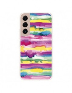 Coque Samsung Galaxy S22 Plus 5G Gingham Vichy Pink -...