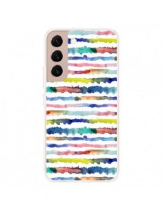 Coque Samsung Galaxy S22 Plus 5G Gingham Vichy Yellow -...