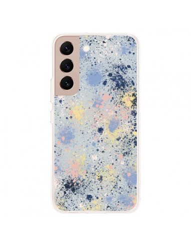 Coque Samsung Galaxy S22 Plus 5G Gradient Watercolor Lines Blue - Ninola Design