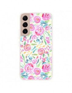 Coque Samsung Galaxy S22 Plus 5G Speckled Watercolor Pink...