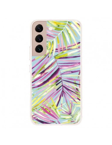 Coque Samsung Galaxy S22 Plus 5G Tropical Flowers Multicolored - Ninola Design