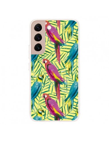 Coque Samsung Galaxy S22 Plus 5G Tropical Monstera Leaves Multicolored - Ninola Design
