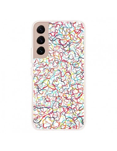 Coque Samsung Galaxy S22 Plus 5G Water Drawings White - Ninola Design