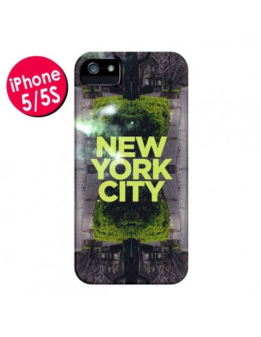 Coque New York City Vert pour iPhone 5 et 5S - Javier Martinez