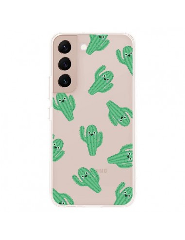 Coque Samsung Galaxy S22 Plus 5G Chute de Cactus Smiley Transparente - Nico