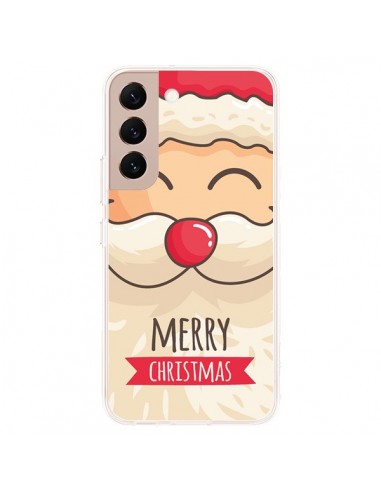 Coque Samsung Galaxy S22 Plus 5G Moustache du Père Noël Merry Christmas - Nico