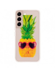 Coque Samsung Galaxy S22 Plus 5G Ananas Lunette en Cœur...