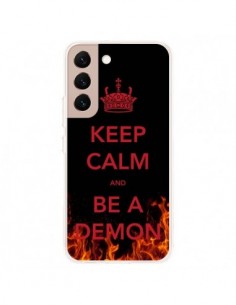 Coque Samsung Galaxy S22 Plus 5G Keep Calm and Be A Demon...