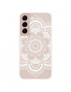 Coque Samsung Galaxy S22 Plus 5G Mandala Blanc Azteque...
