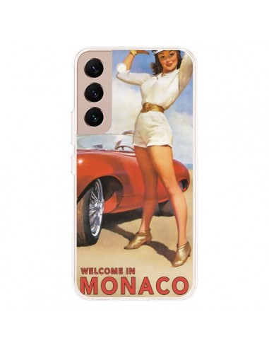 Coque Samsung Galaxy S22 Plus 5G Welcome to Monaco Vintage Pin Up - Nico