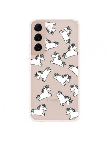 Coque Samsung Galaxy S22 Plus 5G Licorne Crinière Transparente - Nico