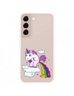 Coque Samsung Galaxy S22 Plus 5G Licorne Caca Arc en Ciel...