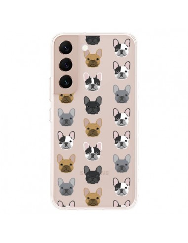 Coque Samsung Galaxy S22 Plus 5G Chiens Bulldog Français Transparente - Pet Friendly