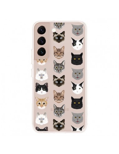 Coque Samsung Galaxy S22 Plus 5G Chats Transparente - Pet Friendly