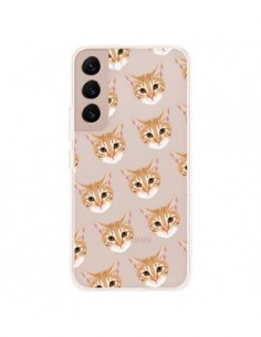 Coque Samsung Galaxy S22 Plus 5G Chats Beige Transparente...