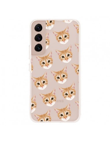 Coque Samsung Galaxy S22 Plus 5G Chats Beige Transparente - Pet Friendly