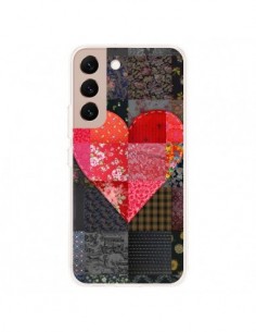 Coque Samsung Galaxy S22 Plus 5G Coeur Heart Patch -...