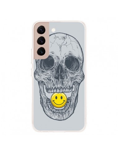 Coque Samsung Galaxy S22 Plus 5G Smiley Face Tête de Mort - Rachel Caldwell