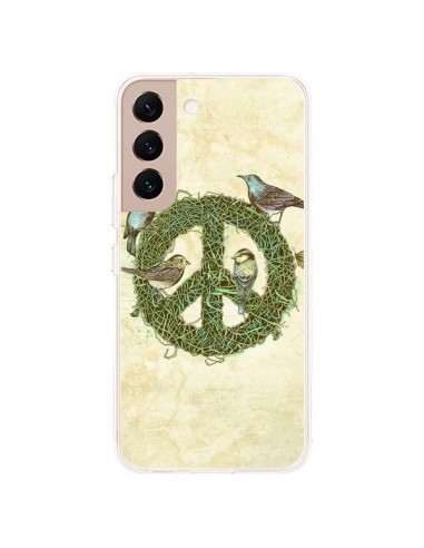 Coque Samsung Galaxy S22 Plus 5G Peace And Love Nature Oiseaux - Rachel Caldwell