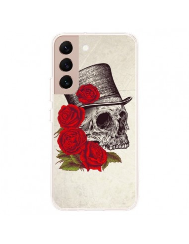 Coque Samsung Galaxy S22 Plus 5G Gentleman Crane Tête de Mort - Rachel Caldwell