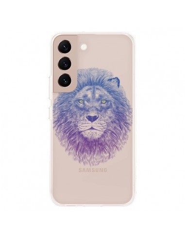 Coque Samsung Galaxy S22 Plus 5G Lion Animal Transparente - Rachel Caldwell