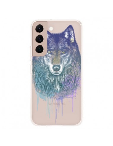 Coque Samsung Galaxy S22 Plus 5G Loup Wolf Animal Transparente - Rachel Caldwell