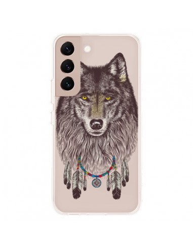 Coque Samsung Galaxy S22 Plus 5G Loup Wolf Attrape Reves Transparente - Rachel Caldwell